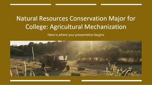 تخصص المحافظة على الموارد الطبيعية للكلية: الميكنة الزراعية