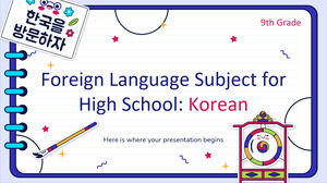Disciplina de Língua Estrangeira para o Ensino Médio - 9ª Série: Coreano