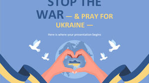 戦争を止めてウクライナのために祈りましょう