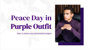 Giornata della pace in abito viola