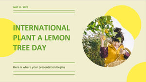 Международный день посадки лимонного дерева