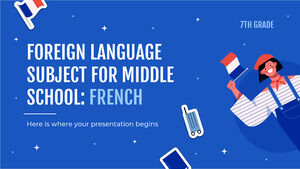 Subiect de limbă străină pentru gimnaziu - clasa a VII-a: franceză