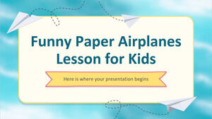 有趣的兒童紙飛機課程