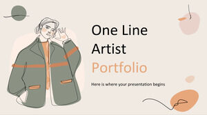 One-Line-Künstler-Portfolio