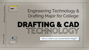 Engineering Technology & Drafting Major for College: Drafting & CAD Technology