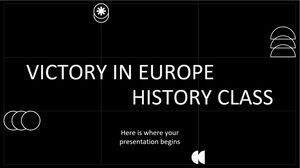 유럽의 날 역사 수업에서 승리
