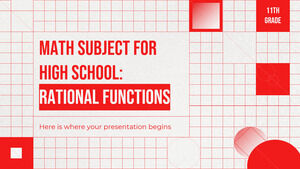 Disciplina de Matemática para o Ensino Médio - 11º Ano: Funções Racionais