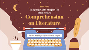 مادة فنون اللغة للصف الرابع الابتدائي: الفهم في الأدب