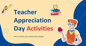 Attività del giorno di apprezzamento degli insegnanti