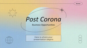 Geschäftsmöglichkeiten nach Corona