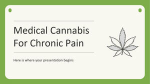 Cannabis medicinal para alívio da dor crônica
