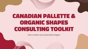 カナダのパレットと有機的な形状のコンサルティング ツールキット