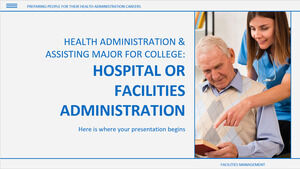 보건행정 및 대학보조전공 : 병원 또는 시설행정