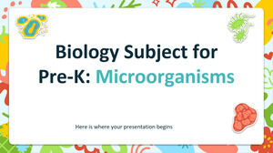 Materia de Biología para Pre-K: Microorganismos