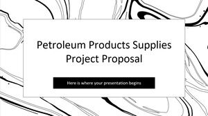 Projektvorschlag für Lieferungen von Erdölprodukten