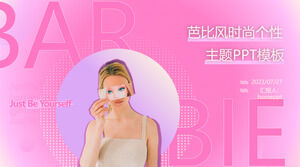 Barbie Style Fashion Spersonalizowany motyw PowerPoint Szablon
