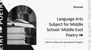 Sprachkunstfach für die Mittelschule – 8. Klasse: Poesie des Nahen Ostens