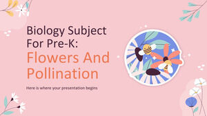 Pre-K 생물학 과목: 꽃과 수분