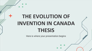The Evolution of Invention in Canada Thesis