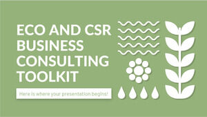Eco and CSR Business Consulting Toolkit