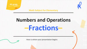 Matière mathématique pour le primaire - 4e année : nombres et opérations - fractions