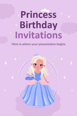 Prinzessinnen-Geburtstagseinladungen