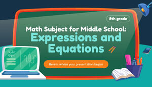 중학교 수학 과목 - 8학년: 표현 및 방정식