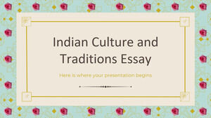 인도 문화와 전통 에세이