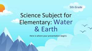 Przedmiot ścisły dla szkoły podstawowej – klasa 5: Woda i ziemia