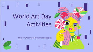 Activités de la Journée mondiale de l'art