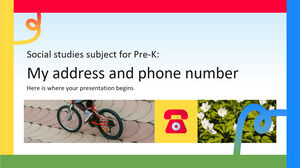 Pre-K 사회 과목: 내 주소 및 전화번호