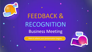 Întâlnire de afaceri de feedback și recunoaștere