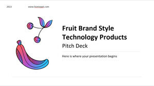 Фруктовый бренд Style Technology Products Pitch Deck