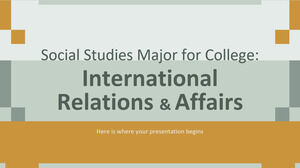 大學社會研究專業：國際關係與事務
