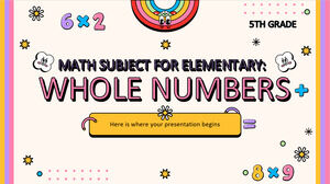 Przedmiot matematyki dla szkoły podstawowej – klasa 5: liczby całkowite