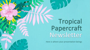 Tropischer Papercraft-Newsletter
