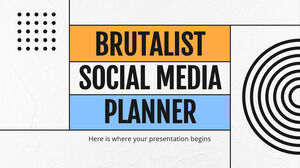 Planejador de mídia social brutalista