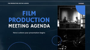 Agenda da Reunião de Produção de Filmes