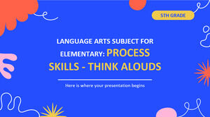 Materia di arti linguistiche per la scuola elementare - 5a elementare: abilità di processo - Pensa ad alta voce