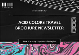 Boletín de folletos de viajes Acid Colors