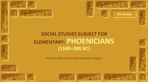 Materia di studi sociali per la scuola elementare - 5a elementare: Fenici (1500-300 a.C.)