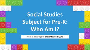 Materia de estudios sociales para prekínder: ¿Quién soy yo?