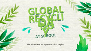 اليوم العالمي لإعادة التدوير في المدرسة