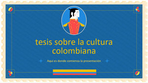 أطروحة الثقافة الكولومبية