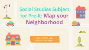 Subiect de studii sociale pentru pre-K: Hartă-ți cartierul