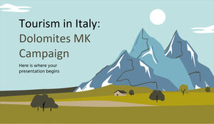 Tourismus in Italien: Dolomites MK Kampagne