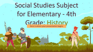 Matière d'études sociales pour le primaire - 4e année : histoire