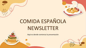 Spanish Food Newsletter