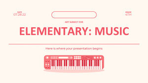 Matière d'art pour le primaire - 4e année : musique