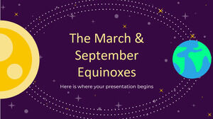 Os Equinócios de Março e Setembro